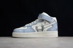 Kaws x Nike Air Force 1 07 Mid White Blue Black CW230 - Shoes - Image 2