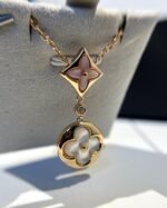 Louis Vuitton Color Blossom Necklace, Pink Gold, Pink Mother-Of-Pearl, White Mother-Of-Pearl And Diamond - Necklace - Image 6