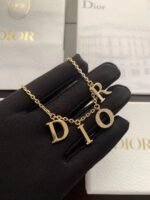 [TOP] CHRISTIAN DIOR Crystal Dior evolution Necklace Gold - Image 5