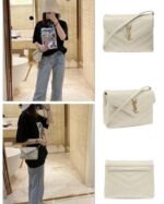 SAINT LAURENT Loulou Toy quilted leather shoulder bag cream - Bag - Image 10