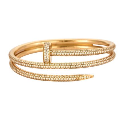 Cartier Juste un Clou bracelet, double, half-paved