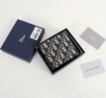 [TOP] Dior Canvas & Leather Wallet Navy Blue - Wallet - Image 5