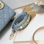 Dior Small Lady Dior Bag Blue Cannage Calfskin Golden Hardware - Bag - Image 6
