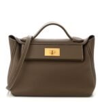 Hermes 2424 Togo Swift Gold Hardware Etoupe - Bag