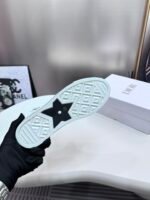 2024ss Dior Knit High Sneakers - Black Flyknit Shoes - Image 10