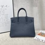 Hermes Birkin Togo Retourne Bag Golden-Midnight Blue Bag - Image 11