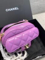 CHANEL Lambskin Heart Bag Purple -Bag - Image 7