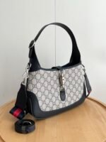 Gucci Jackie 1961 small GG shoulder bag Beige and blue GG canvas - Bag - Image 4