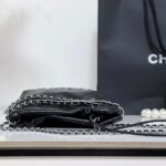 [TOP]CHANEL 22 MINI HANDBAG Shiny Calfskin & Silver-Tone Metal Black - Bag - Image 8