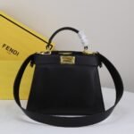 Fendi Peekaboo Black Leather Bag