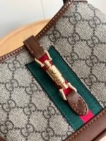 Gucci Jackie 1961 Shoulder Bag Mini GG Beige/Ebony - Bag - Image 6