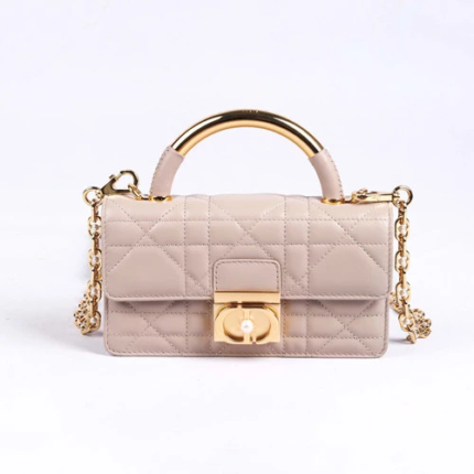 Dior ange mini black leather Pink  bag - Bag