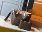 Louis Vuitton Neverfull Bandoulière Inside Out MM Size Pink Bag - Image 3