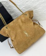 Saint Laurent JAMIE SHOPPING Medium in suede GOLDEN LEAF - Bag - Image 9