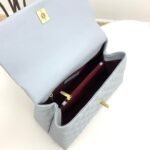 Chanel Mini Coco Handle Flap in Grey With Gold Hardware - Bag - Image 5