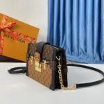 [TOP]LOUIS VUITTON Pochette Trunk Cloth Clutch Bag Brown - Bag - Image 4