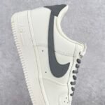 Nike Air Force White Dark Grey - Shoes - Image 5