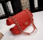 Chanel Classic Double Flap Bag Red Caviar Golden Hardware - Bag - Image 2