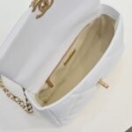 Chanel Calfskin Quilted Chanel 19 Flap Light White -Golden - Bag - Image 8