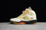 Off-White x Air Jordan 5 Retro SP 'Sail' - Shoes - Image 3