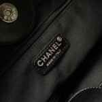 [TOP]Chanel Shopping Tote Bag Mixed Fibres, Calfskin & Silver-Tone Metal-Black - Bag - Image 10