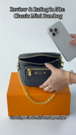 Louis Vuitton Empreinte Monogram Leather Black Mini Bumbag - Bag - Image 5