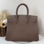 Hermes Birkin Togo Retourne Bag Golden-Dark Brown Bag - Image 6