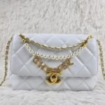 Chanel 24A Pearl Small Flap Bag-White - Bag