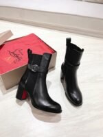 [TOP] Christian Louboutin CL Chelsea Booty 70 mm Low boots Black leather - Shoes - Image 4