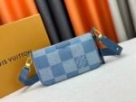 Louis Vuitton Pochette Accessories XL Damier Denim 3D cotton canvas - Denim Blue - Image 2