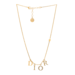 [TOP] CHRISTIAN DIOR Crystal Dior evolution Necklace Gold - Image 8