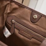 Burberry Invisible War Horse Shopper - Checkered Brown Bag - Image 6