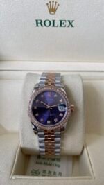 Rolex Datejust Rolex watch, Oystersteel, Rose Gold, Diamonds, Classic Size - Image 4