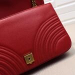Gucci GG Marmont Small Shoulder Bag in red leather - Bag - Image 6