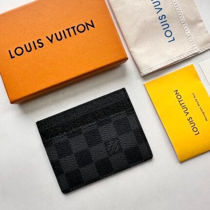 Louis Vuitton Neo Porte Cartes Black Wallet ﻿