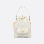Dior Caro Bucket Bag - White