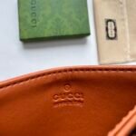 Gucci GG Marmont card case orange leather-wallet - Image 4