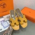 Hermes Oran Sandal Leather Sandals Slippers - Shoes - Image 5