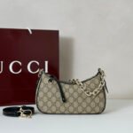 Gucci GG Emblem small shoulder bag- Black - Image 2
