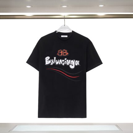 Balenciaga Logo T-shirts - Clothing