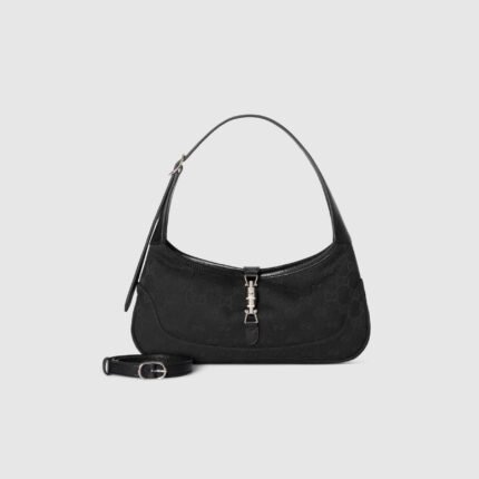 Gucci Jackie Slim small shoulder bag Black GG canvas - Bag