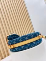 Louis Vuitton New LV Remix Croissant Denim MM Bag - Image 9