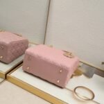 Dior Medium Lady Dior Bag Pink Cannage Calfskin Golden Hardware - Bag - Image 4
