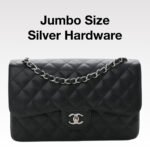 Chanel Classic Flag Bag Medium Classic Double Flap Bag SO Black Crumpled Calfskin Silver Hardware - Bag - Image 22