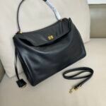 BALENCIAGA Rodeo leather shoulder bag in Black and aged-golden hardware Multiple Size - Bag - Image 10