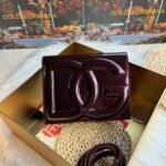 [TOP] Dolce & Gabbana Patent Leather Crossbody Bag - Burgundy Bag