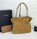 Saint Laurent JAMIE SHOPPING Medium in suede GOLDEN LEAF - Bag - Image 2