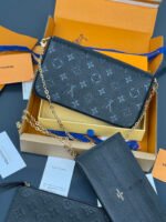 Louis Vuitton LV Félicie Pochette Navy Crossbody Bag - Image 4