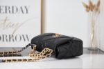 Chanel Calfskin Quilted Large Chanel 19 Flap Black -Golden - Bag - Image 7