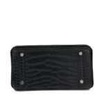 [TOP] Hermes Black Matte Alligator Birkin Brushed Palladium Hardware - Image 6